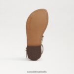 Sam Edelman Ginnie Gladiator-Sandale Kinder Bernstein Gold Schuhwerk 2P8JNV1030 - Image 6