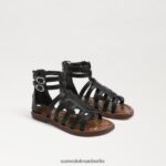 Sam Edelman Ginnie Gladiator-Sandale Kinder Schwarz Schuhwerk 2P8JNV1031