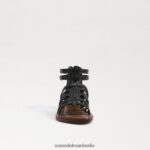 Sam Edelman Ginnie Gladiator-Sandale Kinder Schwarz Schuhwerk 2P8JNV1031 - Image 3