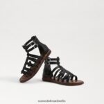 Sam Edelman Ginnie Gladiator-Sandale Kinder Schwarz Schuhwerk 2P8JNV1031 - Image 7