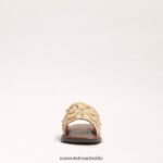 Sam Edelman giovanna rutsche Kinder Gold Blatt Schuhwerk 2P8JNV1026 - Image 3