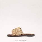 Sam Edelman giovanna rutsche Kinder Gold Blatt Schuhwerk 2P8JNV1026 - Image 4