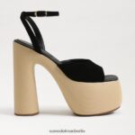 Sam Edelman Grayson-Plateauabsatz Frauen schwarzes Wildleder Schuhwerk 2P8JNV668 - Image 2