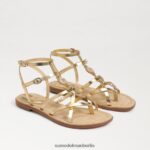 Sam Edelman Gwen Gladiator-Sandale Frauen Bernstein Gold Schuhwerk 2P8JNV249