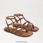 Sam Edelman Gwen Gladiator-Sandale Frauen reichhaltiger Cognac Schuhwerk 2P8JNV247