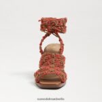 Sam Edelman Harleigh-Knöchelwickelabsatz Frauen cuoio/Sonnen Schuhwerk 2P8JNV862 - Image 3