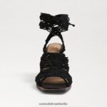 Sam Edelman Harleigh-Knöchelwickelabsatz Frauen Schwarz Schuhwerk 2P8JNV860 - Image 3