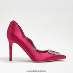 Sam Edelman Harriett spitzer Zehenabsatz Frauen Fuchsia-Satin Schuhwerk 2P8JNV594 - Image 2