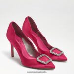 Sam Edelman Harriett spitzer Zehenabsatz Frauen Fuchsia-Satin Schuhwerk 2P8JNV594