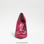 Sam Edelman Harriett spitzer Zehenabsatz Frauen Fuchsia-Satin Schuhwerk 2P8JNV594 - Image 3