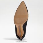 Sam Edelman Harriett spitzer Zehenabsatz Frauen schwarze Seide Schuhwerk 2P8JNV592 - Image 6