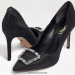 Sam Edelman Harriett spitzer Zehenabsatz Frauen schwarze Seide Schuhwerk 2P8JNV592 - Image 7