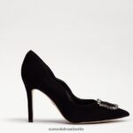 Sam Edelman Harriett spitzer Zehenabsatz Frauen schwarzes Wildleder Schuhwerk 2P8JNV595 - Image 2