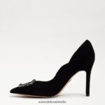 Sam Edelman Harriett spitzer Zehenabsatz Frauen schwarzes Wildleder Schuhwerk 2P8JNV595 - Image 4