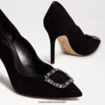 Sam Edelman Harriett spitzer Zehenabsatz Frauen schwarzes Wildleder Schuhwerk 2P8JNV595 - Image 6