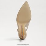 Sam Edelman Haselnussbraune Slingback-Pumps Frauen sanftes Beige Schuhwerk 2P8JNV661 - Image 6