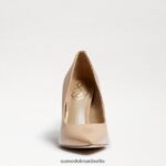 Sam Edelman Haselnussbrauner spitzer Zehenabsatz Frauen Beige-Rouge-Lack Schuhwerk 2P8JNV160 - Image 3