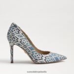 Sam Edelman Haselnussbrauner spitzer Zehenabsatz Frauen Blau-Multi Schuhwerk 2P8JNV143 - Image 2