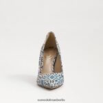 Sam Edelman Haselnussbrauner spitzer Zehenabsatz Frauen Blau-Multi Schuhwerk 2P8JNV143 - Image 3