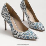 Sam Edelman Haselnussbrauner spitzer Zehenabsatz Frauen Blau-Multi Schuhwerk 2P8JNV143 - Image 7
