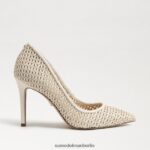 Sam Edelman Haselnussbrauner spitzer Zehenabsatz Frauen Elfenbein Schuhwerk 2P8JNV139 - Image 2
