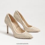 Sam Edelman Haselnussbrauner spitzer Zehenabsatz Frauen Elfenbein Schuhwerk 2P8JNV139