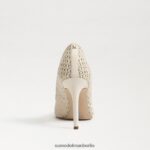 Sam Edelman Haselnussbrauner spitzer Zehenabsatz Frauen Elfenbein Schuhwerk 2P8JNV139 - Image 5
