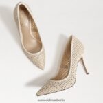 Sam Edelman Haselnussbrauner spitzer Zehenabsatz Frauen Elfenbein Schuhwerk 2P8JNV139 - Image 7