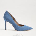 Sam Edelman Haselnussbrauner spitzer Zehenabsatz Frauen gewaschenes Indigo Schuhwerk 2P8JNV141 - Image 2