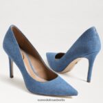 Sam Edelman Haselnussbrauner spitzer Zehenabsatz Frauen gewaschenes Indigo Schuhwerk 2P8JNV141 - Image 7