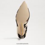 Sam Edelman Haselnussbrauner spitzer Zehenabsatz Frauen Grenzbraun Schuhwerk 2P8JNV148 - Image 6