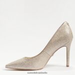 Sam Edelman Haselnussbrauner spitzer Zehenabsatz Frauen hellgoldenes Netz Schuhwerk 2P8JNV136 - Image 4