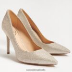 Sam Edelman Haselnussbrauner spitzer Zehenabsatz Frauen hellgoldenes Netz Schuhwerk 2P8JNV136 - Image 7