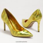 Sam Edelman Haselnussbrauner spitzer Zehenabsatz Frauen Mimosa Goldmetallic Schuhwerk 2P8JNV155 - Image 7
