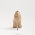 Sam Edelman Haselnussbrauner spitzer Zehenabsatz Frauen Natürlicher Multi-Bast Schuhwerk 2P8JNV142 - Image 5