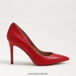 Sam Edelman Haselnussbrauner spitzer Zehenabsatz Frauen Pariser rotes Leder Schuhwerk 2P8JNV137 - Image 2