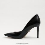 Sam Edelman Haselnussbrauner spitzer Zehenabsatz Frauen schwarzes Lackleder Schuhwerk 2P8JNV159 - Image 4