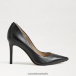 Sam Edelman Haselnussbrauner spitzer Zehenabsatz Frauen schwarzes Leder Schuhwerk 2P8JNV146 - Image 2