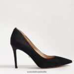 Sam Edelman Haselnussbrauner spitzer Zehenabsatz Frauen schwarzes Wildleder Schuhwerk 2P8JNV162 - Image 2