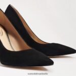 Sam Edelman Haselnussbrauner spitzer Zehenabsatz Frauen schwarzes Wildleder Schuhwerk 2P8JNV162 - Image 7