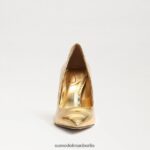 Sam Edelman Haselnussbrauner spitzer Zehenabsatz Frauen Vegas Gold Schuhwerk 2P8JNV154 - Image 3