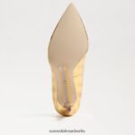 Sam Edelman Haselnussbrauner spitzer Zehenabsatz Frauen Vegas Gold Schuhwerk 2P8JNV154 - Image 6