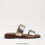 Sam Edelman Haydee Slide-Sandale Frauen Blattgoldleder Schuhwerk 2P8JNV574 - Image 2