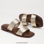 Sam Edelman Haydee Slide-Sandale Frauen Blattgoldleder Schuhwerk 2P8JNV574 - Image 7