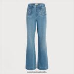 Sam Edelman High-Rise-Hose mit Bay-Taschen Frauen Espe Bekleidung 2P8JNV1227 - Image 5
