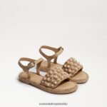 Sam Edelman Holly-Sandale Kinder natürliches Leinen Schuhwerk 2P8JNV1049