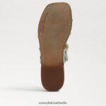 Sam Edelman Hopie Slide-Sandale Frauen Farn/natürliches Zebraleinen Schuhwerk 2P8JNV821 - Image 6