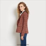 Sam Edelman Imogen-Blazer Frauen Alexa Indie Plaid Bekleidung 2P8JNV1296 - Image 4