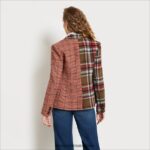 Sam Edelman Imogen-Blazer Frauen Alexa Indie Plaid Bekleidung 2P8JNV1296 - Image 5