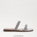 Sam Edelman Inette-Slide-Sandale Frauen weiches Silber Schuhwerk 2P8JNV693 - Image 2